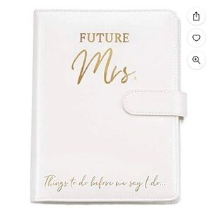 Charvoria Future Mrs Planner Binder White Faux Leather